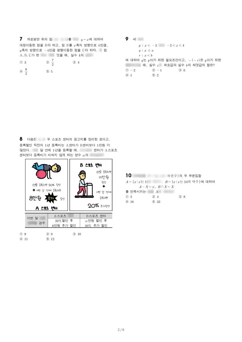 동덕여자고등학교 (서울 서초구) 고등1 2022 2학기 중간 2페이지