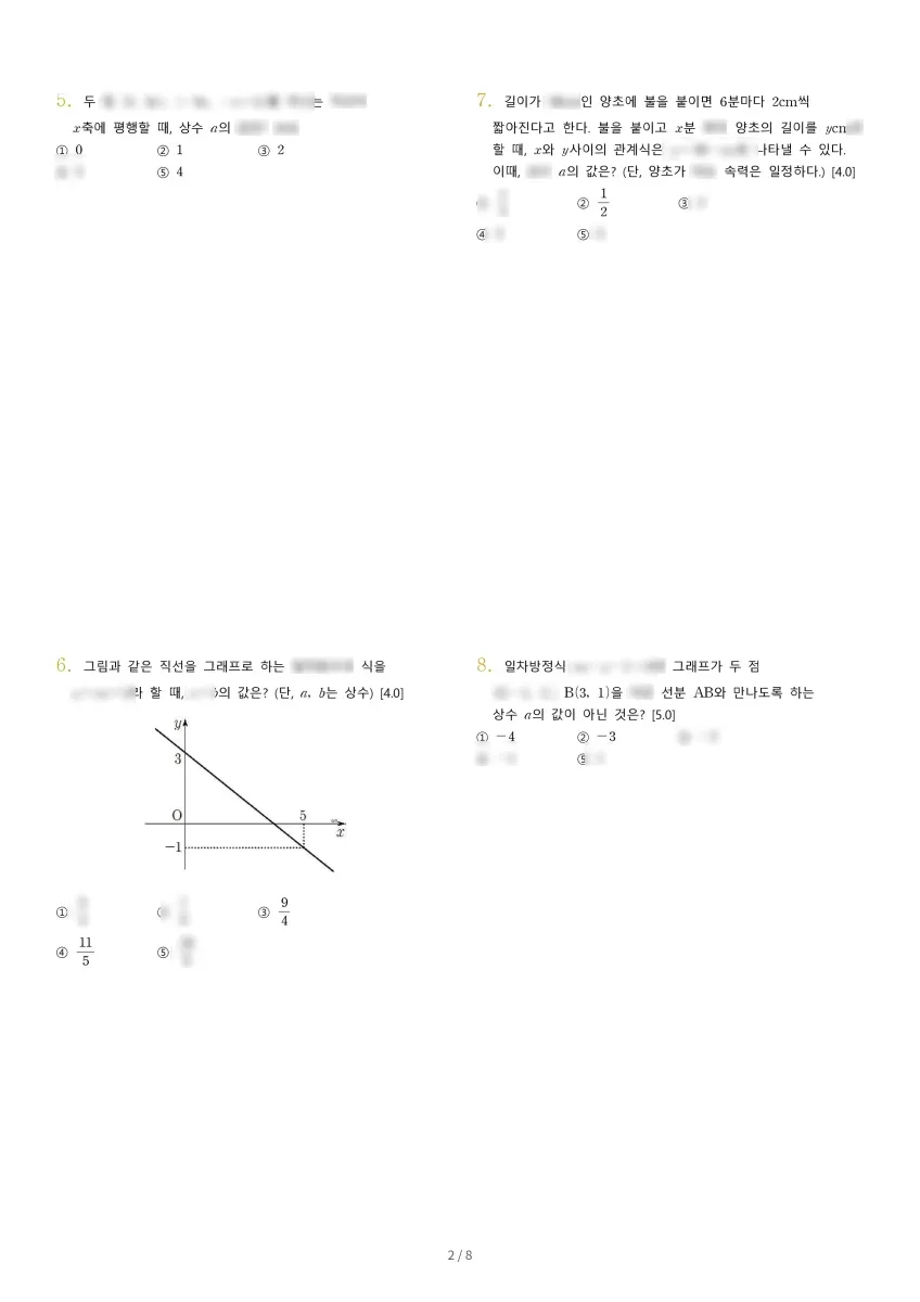 고운중학교 (세종 만남로) 중등2 2022 2학기 중간 2페이지