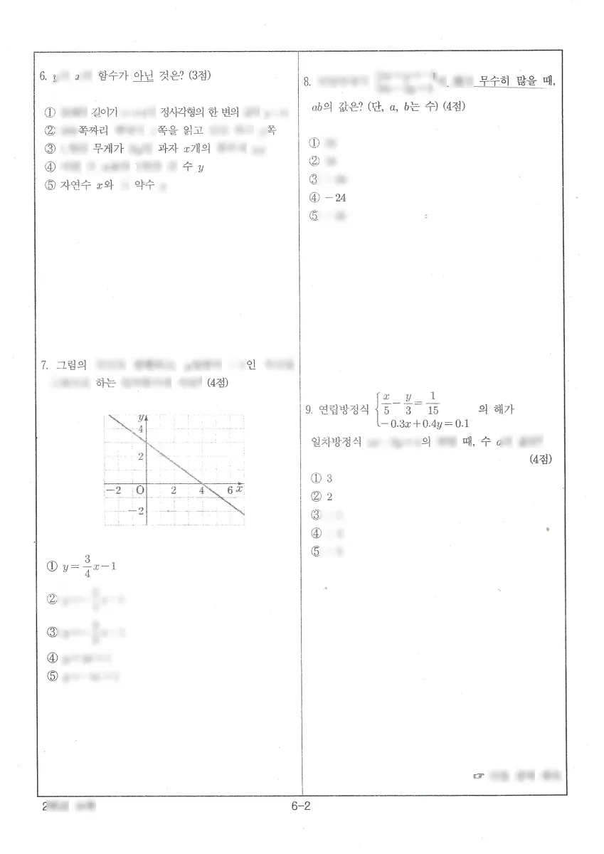 대전도안중학교 (대전 서구) 중등2 2023 1학기 기말 2페이지