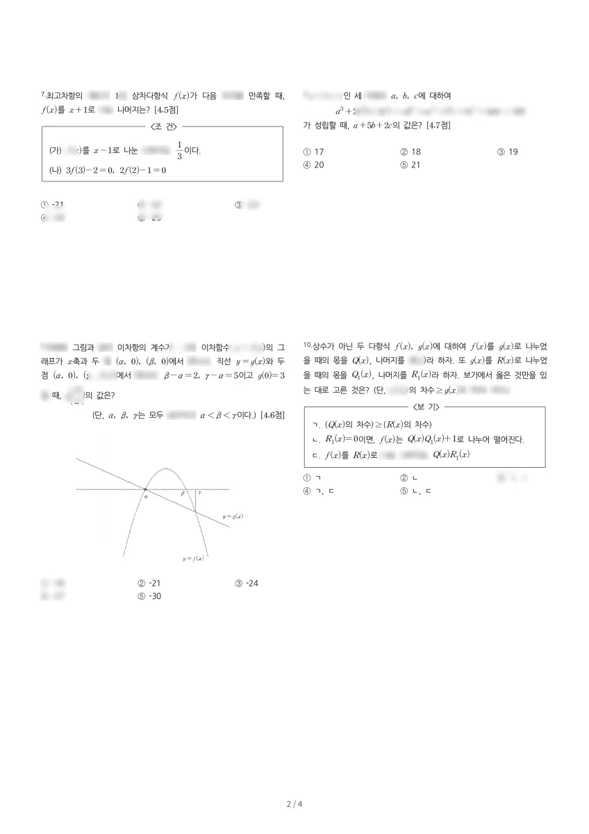 세화여자고등학교 (서울 서초구) 고등1 2021 1학기 중간 2페이지