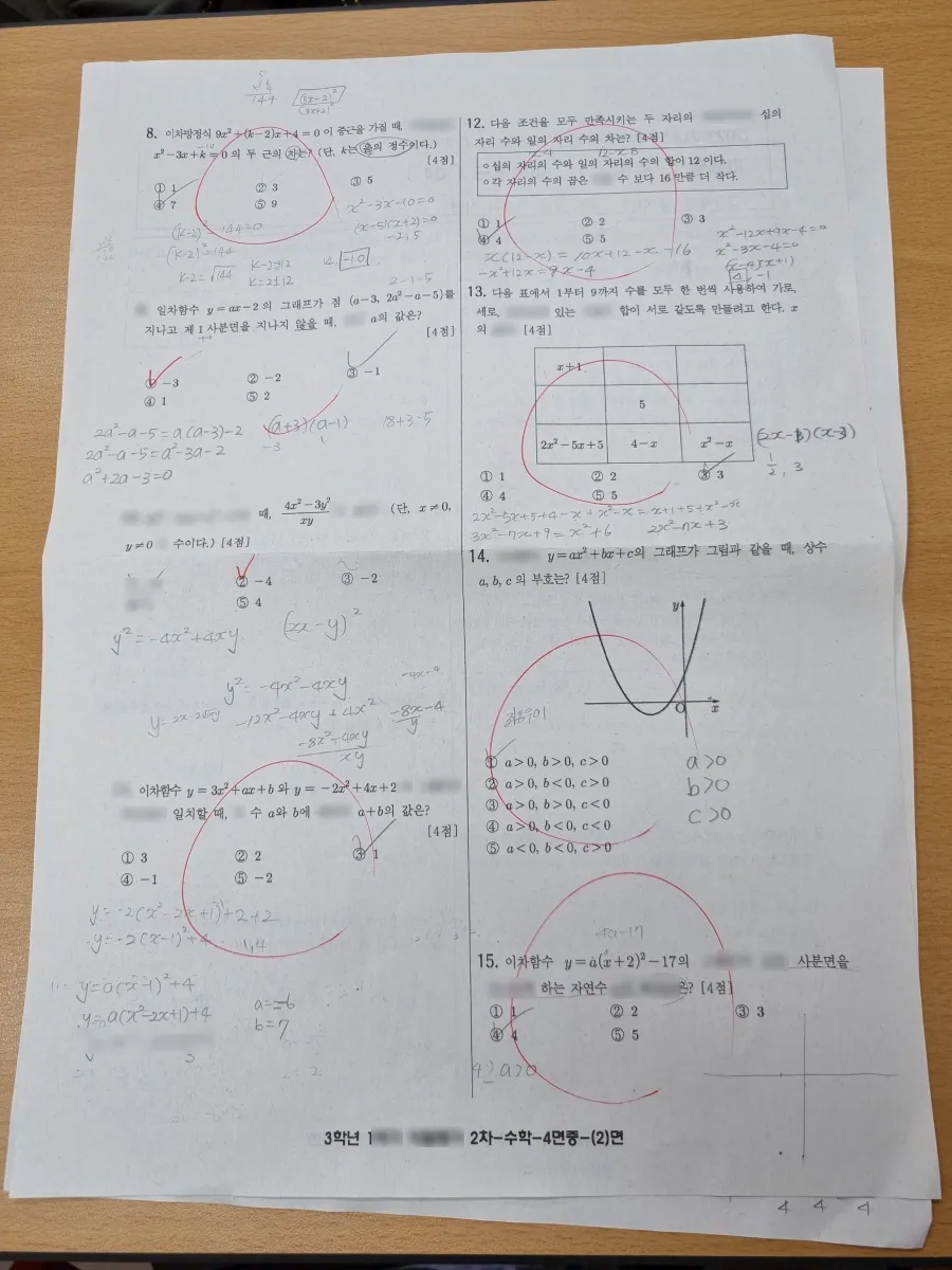 갈뫼중학교 (경기 의왕시) 중등3 2023 1학기 기말 2페이지