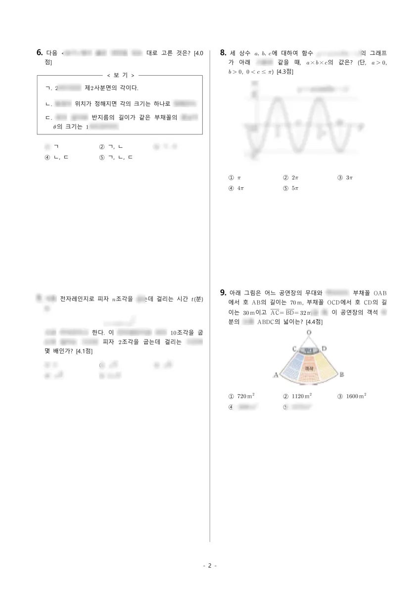 영훈고등학교 (서울 강북구) 고등2 2025 1학기 중간 2페이지