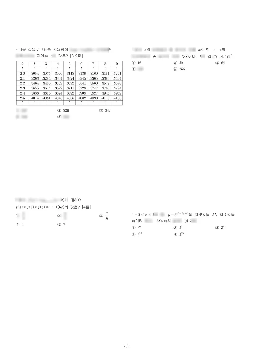 동국대학교사범대학부속고등학교 (서울 동대문구) 고등2 2023 1학기 중간 2페이지
