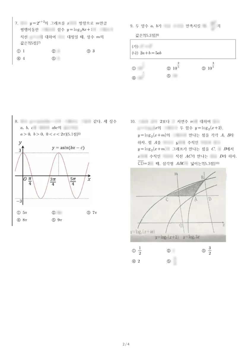 예산고등학교 (충남 예산군) 고등1 2023 2학기 중간 2페이지
