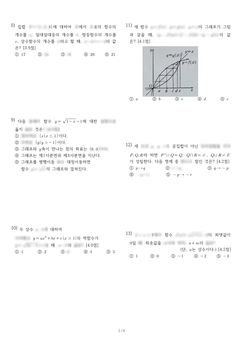 박문여자고등학교 (인천 연수구) 고등1 2023 2학기 기말 2페이지