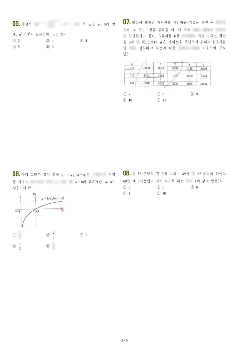 분당대진고등학교 (경기 성남시) 고등2 2023 1학기 중간 2페이지