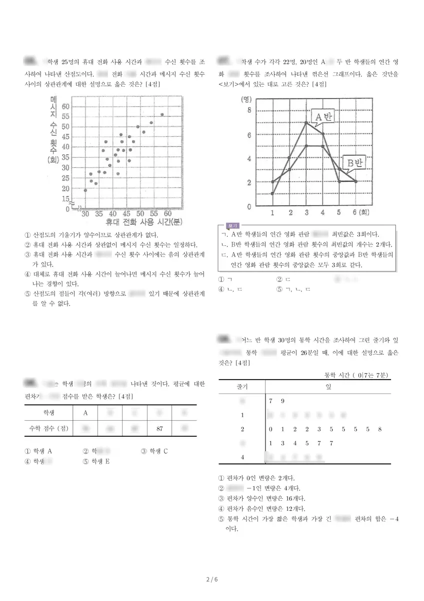 이매중학교 (경기 성남시) 중등3 2022 2학기 중간 2페이지