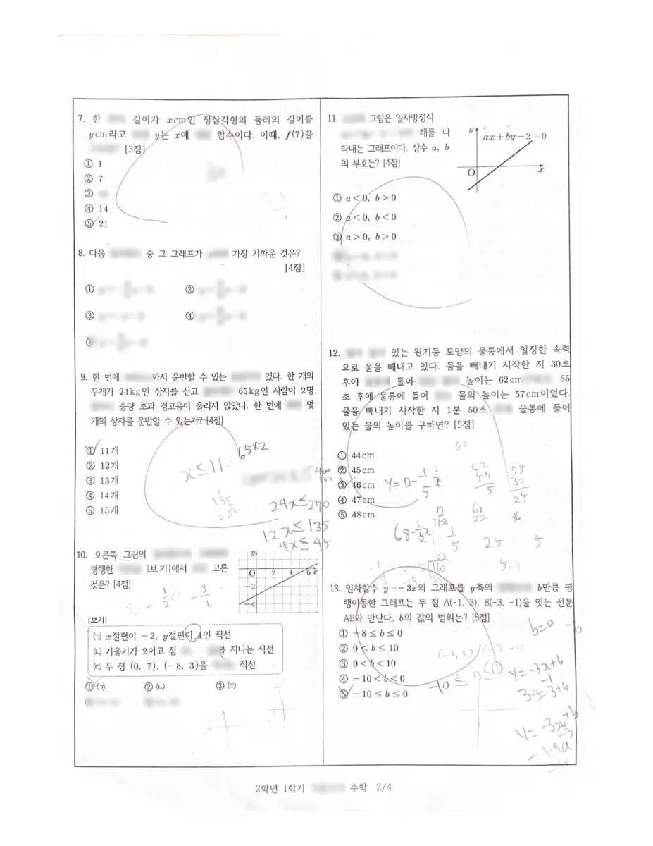 거성중학교 (부산 연제구) 중등2 2023 1학기 기말 2페이지